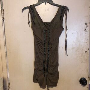 Olive Green women's Sleeveless Top